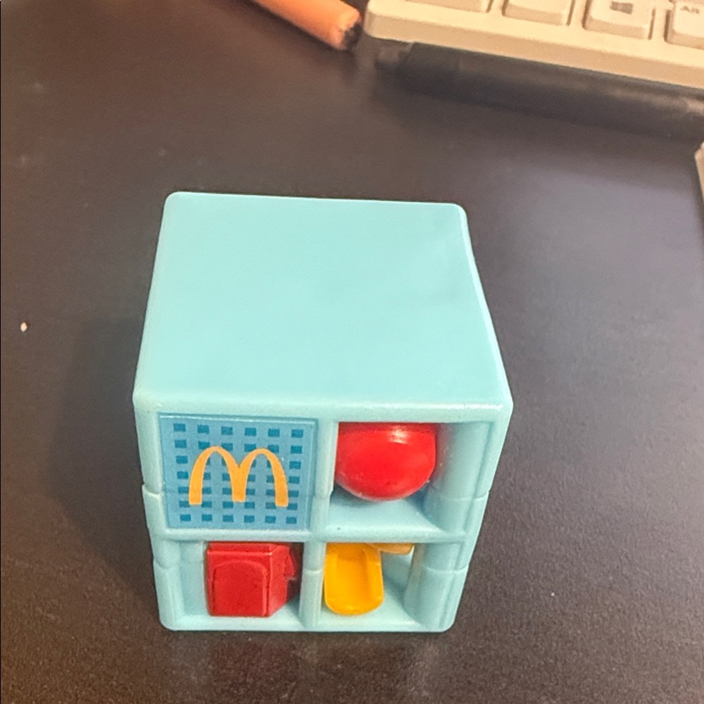 McDonald's Colorful Play Cube with Red and Yellow Accents